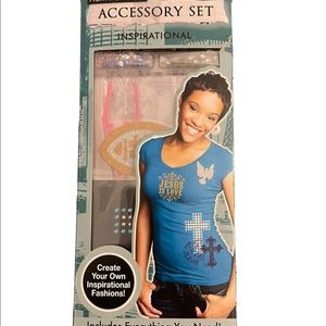 Fashion Art Accessory Set Inspirational Themed Iron Ons